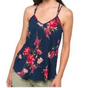 PAPERMOON NEW NAVY FLORAL BLOUSE SIZE 2X
